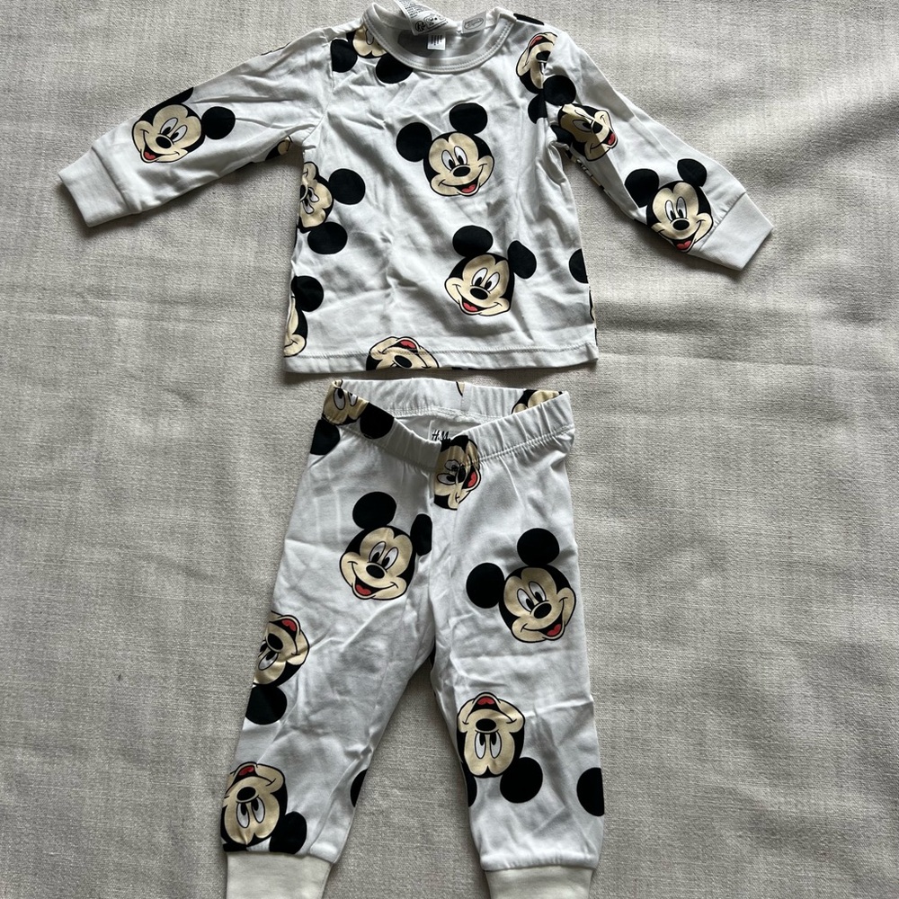 Disney Mickey Mouse Kids Pajamas - White
